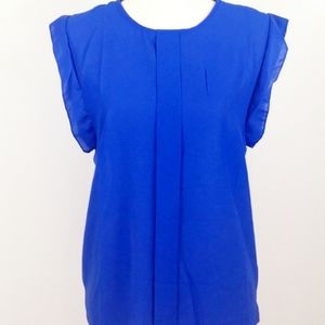 Blue Blouse  - Sheer Size M